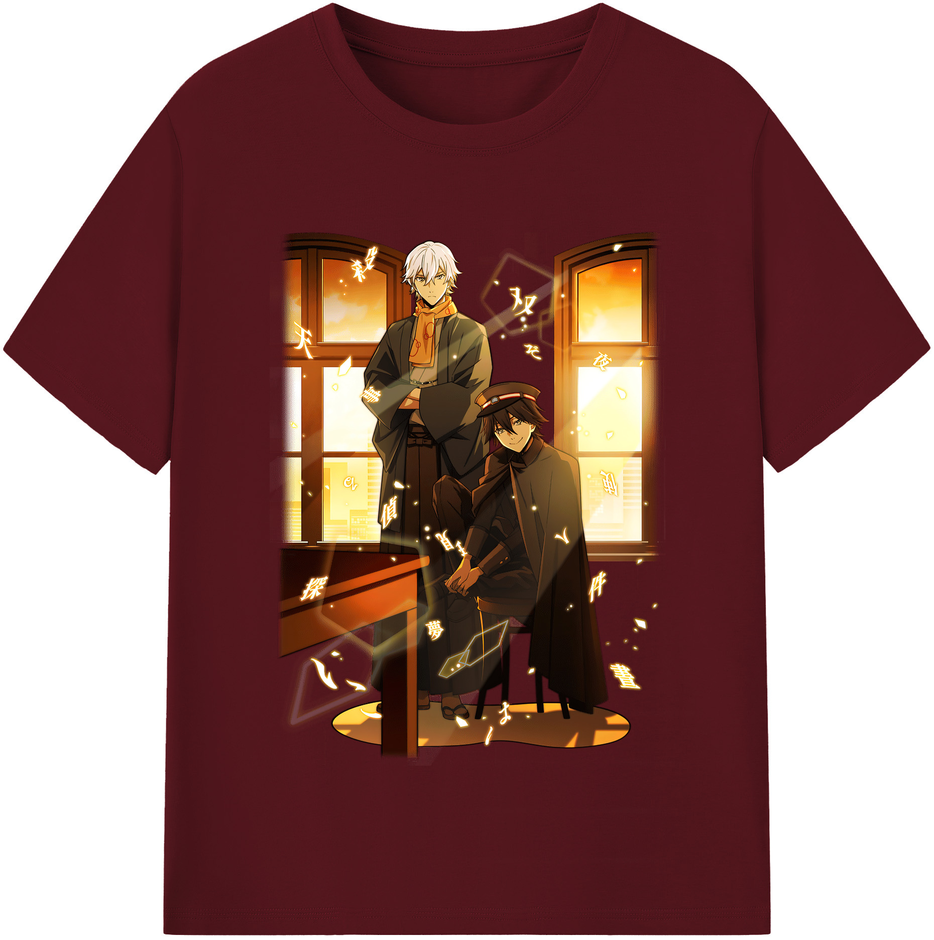 （画像用） 文豪ストレイドッグス Bungo Stray Dogs 綿100％半袖Tシャツ（フロントプリント）